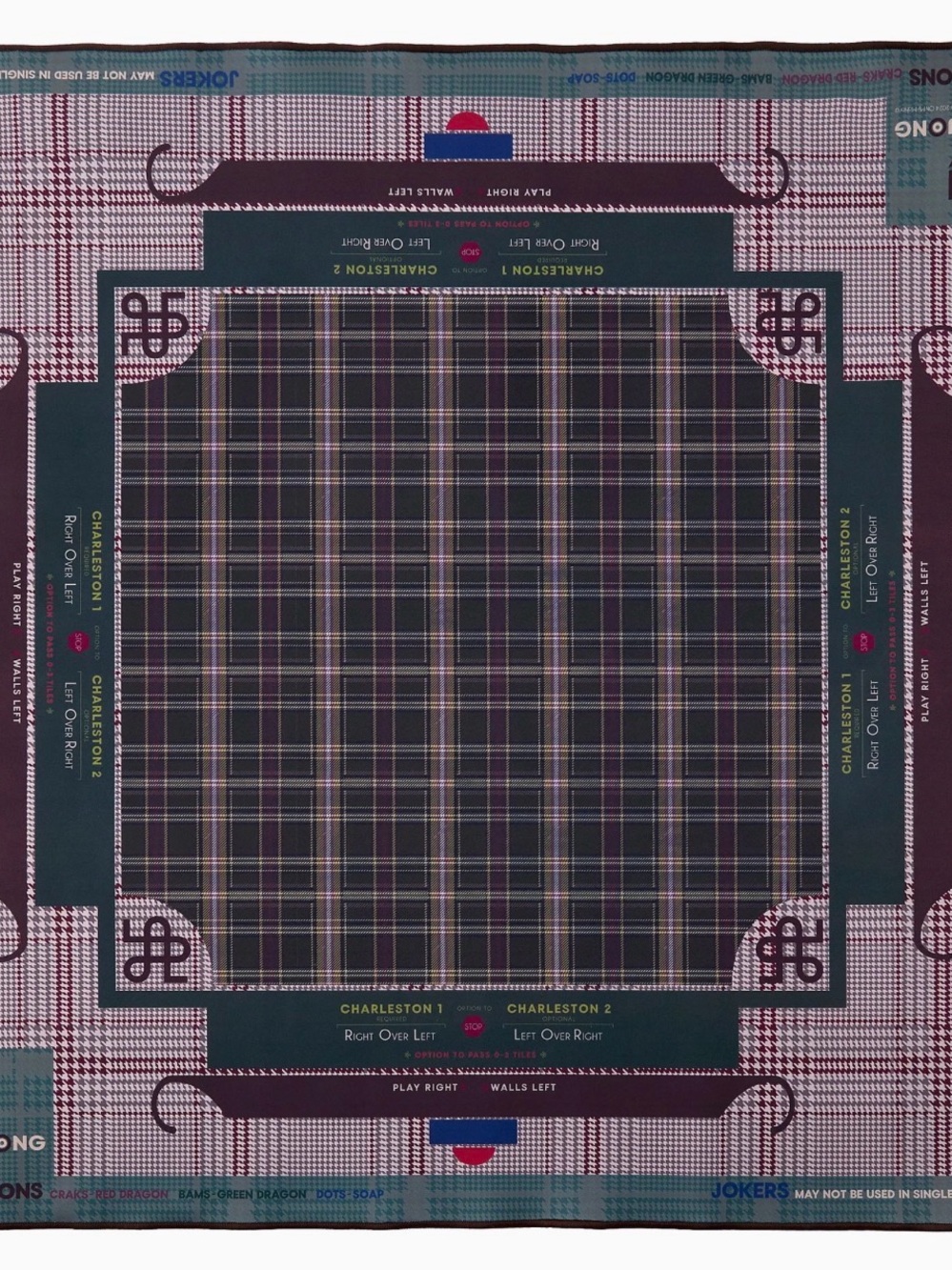 Oh My Mahjong, Draper Mahjong Mat.  New in tube and never used!